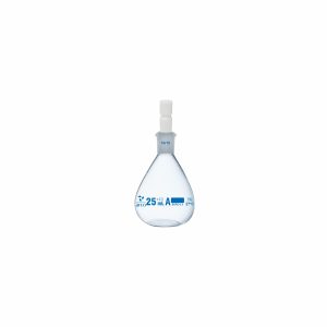 SPECIFIC GRAVITY DENSITY BOTTLES PYKNOMETER WITH I/C PTFE STOPER WITH CLASS B 25ml