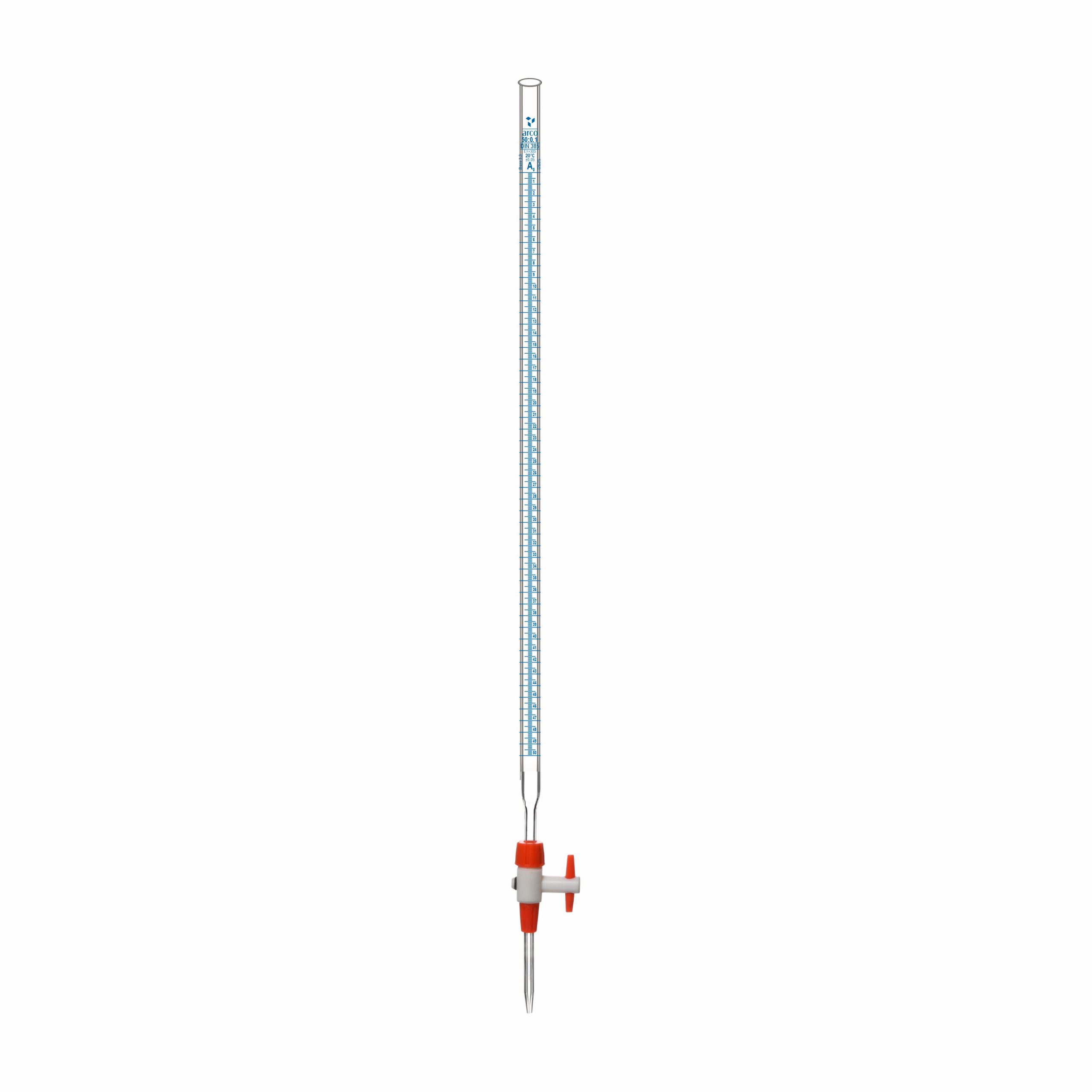 BURETTES, CLASS 'A', WITH DETACHABLE STOP COCK, 50mL