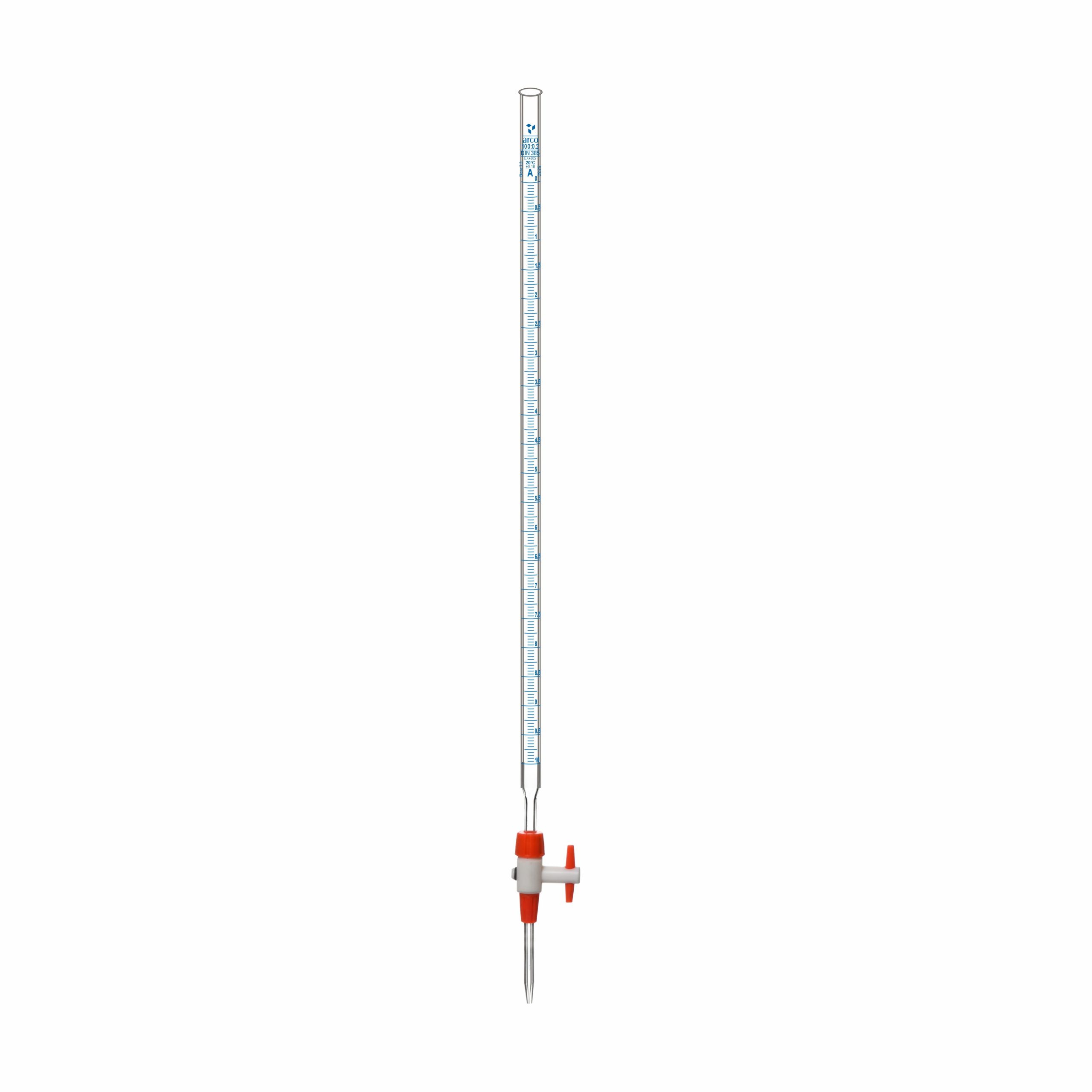 BURETTES, CLASS 'A', WITH DETACHABLE STOP COCK, 100mL