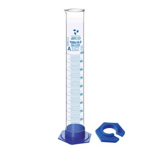 CYLINDER, MEASURING, CLASS 'A' WITH DETACHABLE PLASTIC BASE, 1000mL