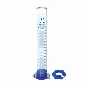 CYLINDER, MEASURING, CLASS 'A' WITH DETACHABLE PLASTIC BASE, 150mL