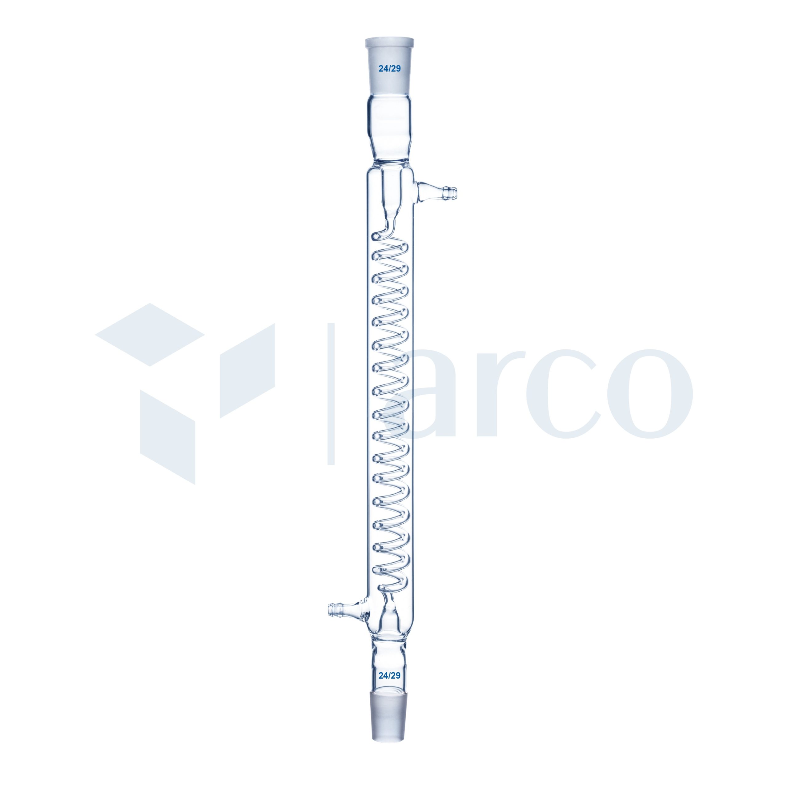 Condenser, Graham, Coiled Distillate Type, Drip Tip, Interchangeable Inner and Outer Joint, 24/29