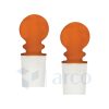 Stopper Solid, Amber, Penny Head ASTM, 19 No.