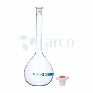 Flask, Volumetric Class B with Plastic Stopper , 2mL