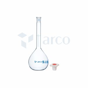 Flask, Volumetric Class B with Plastic Stopper , 5mL