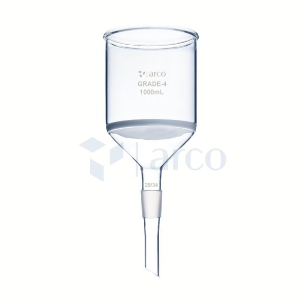 Buchner Funnel, Sintered Glass with I/C Cone At Stem, 1000mL