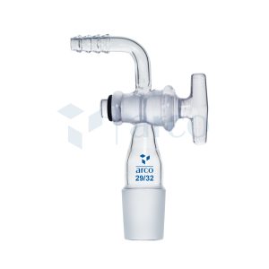 Adapter, Cone Stopcock, Right Angle with Vacuum Connection, 29/32