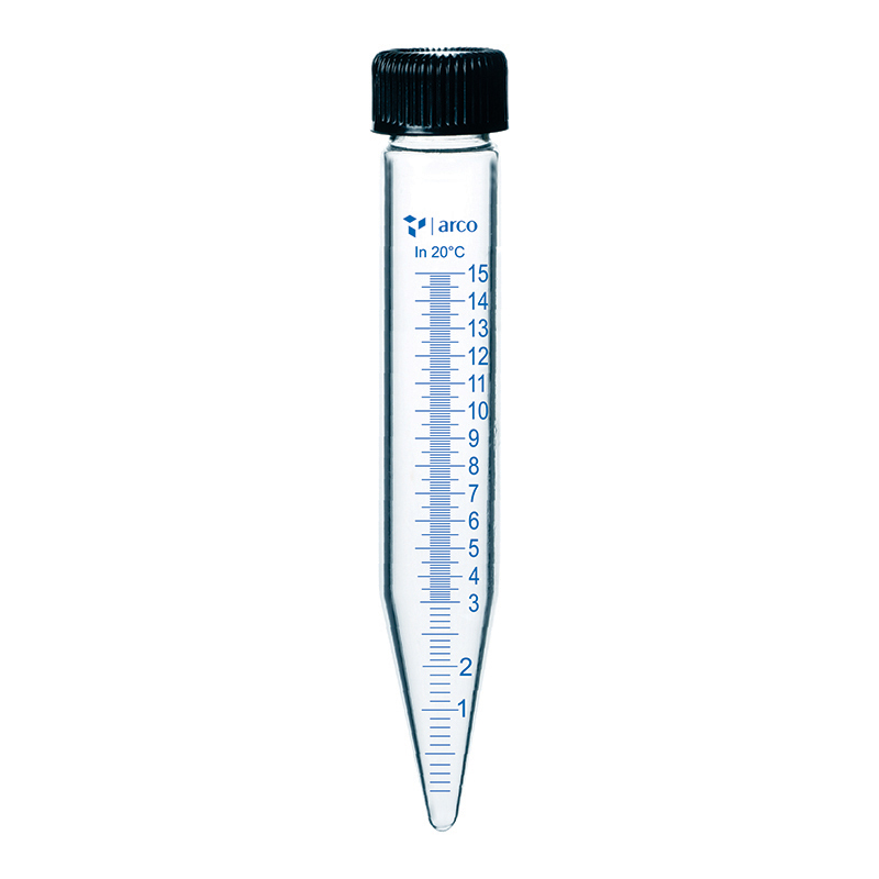 ARCO Test Tubes, Centrifuge with Screw Cap, 15mL (17×130mm)