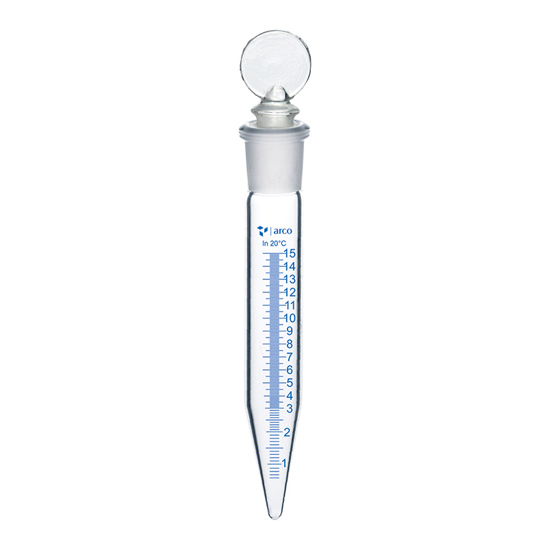 Test Tubes Centrifuge with Penny Head Glass Stopper, 15mL (17×139mm)