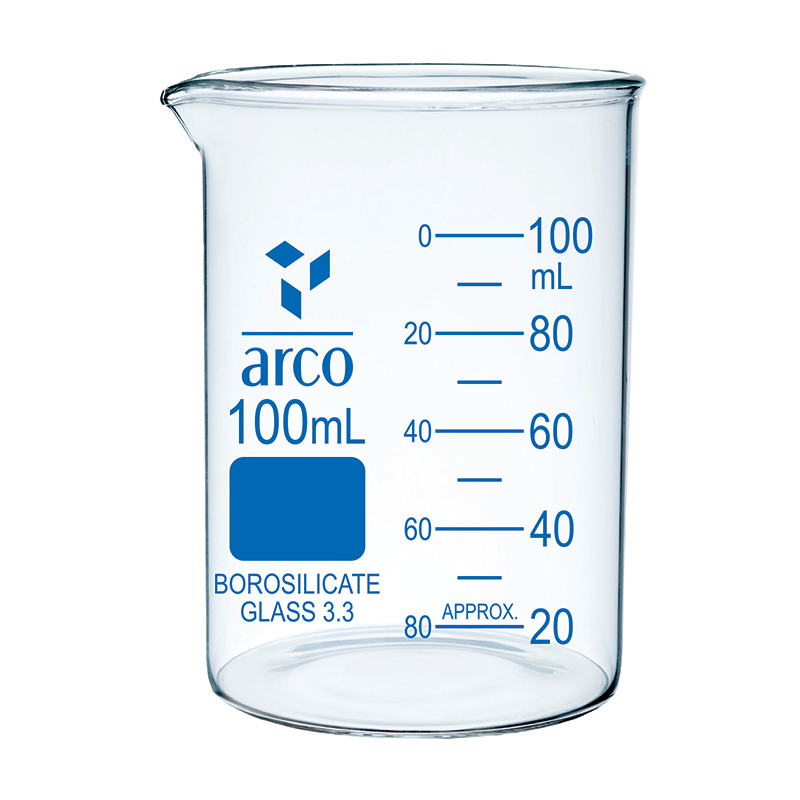 Beaker, Low Form, With Spout, 100mL