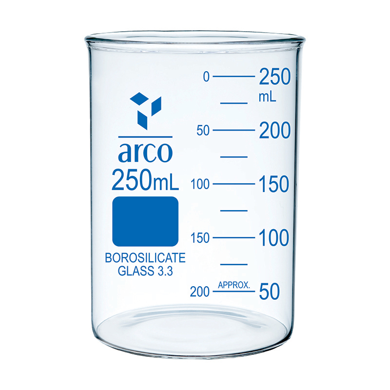 Beaker, Low Form, Without Spout, 250mL