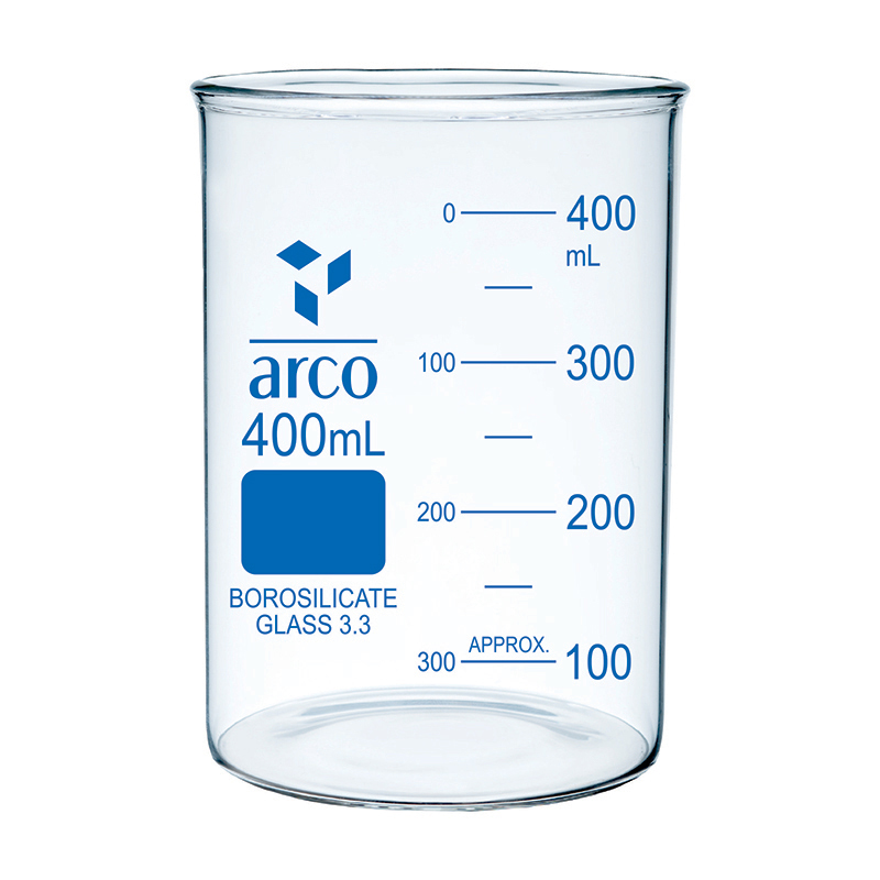 Beaker, Low Form, Without Spout, 400mL