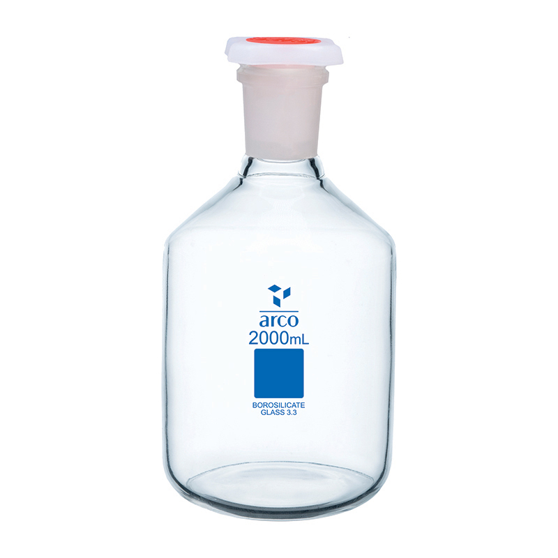 Bottle, Reagent, Narrow Neck, With PP Stopper, 2000mL