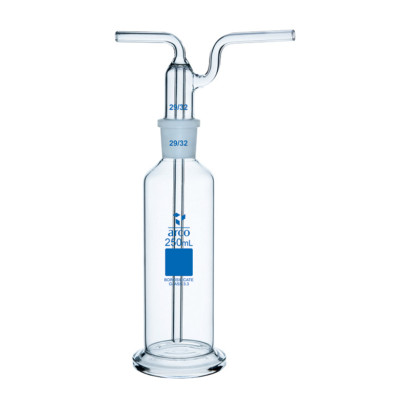 Gas Washing Bottle (Dreschel), Complete Set, 250mL