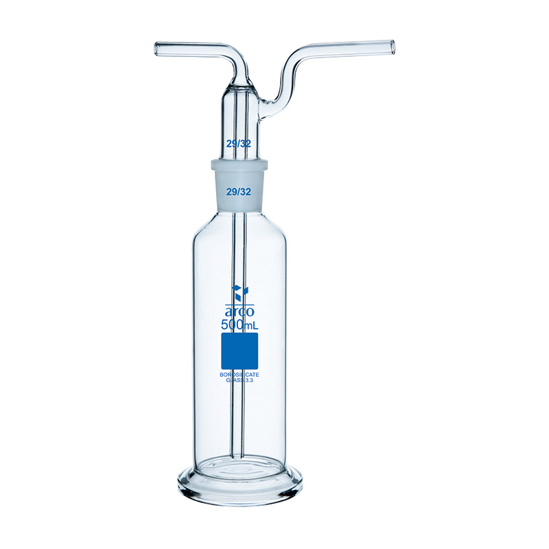 Gas Washing Bottle (Dreschel), Complete Set, 500mL