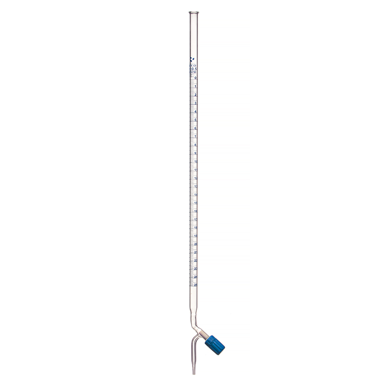 Burette, Rotaflow Bore PTFE Needle Valve Stopcock, Class 'A', 10mL