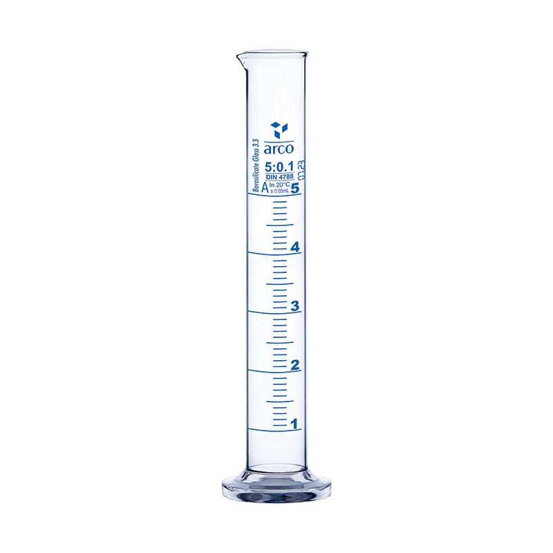 Cylinder, Measuring, Class 'A' Round Base, 5mL