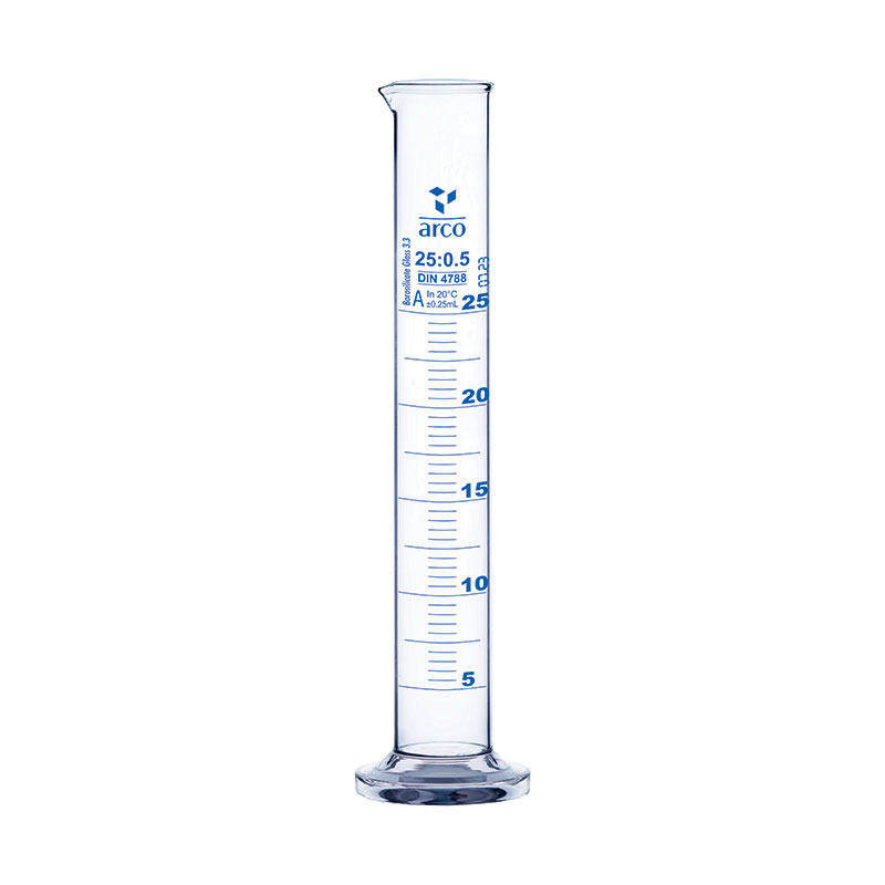 Cylinder, Measuring, Class 'A' Round Base, 25mL