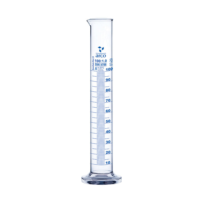 Cylinder, Measuring, Class 'A' Round Base, 100mL