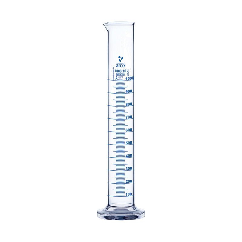 Cylinder, Measuring, Class 'A' Round Base, 1000mL