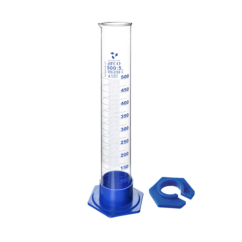 Cylinder, Measuring, Class 'A' with Detachable Plastic Base, 10 mL
