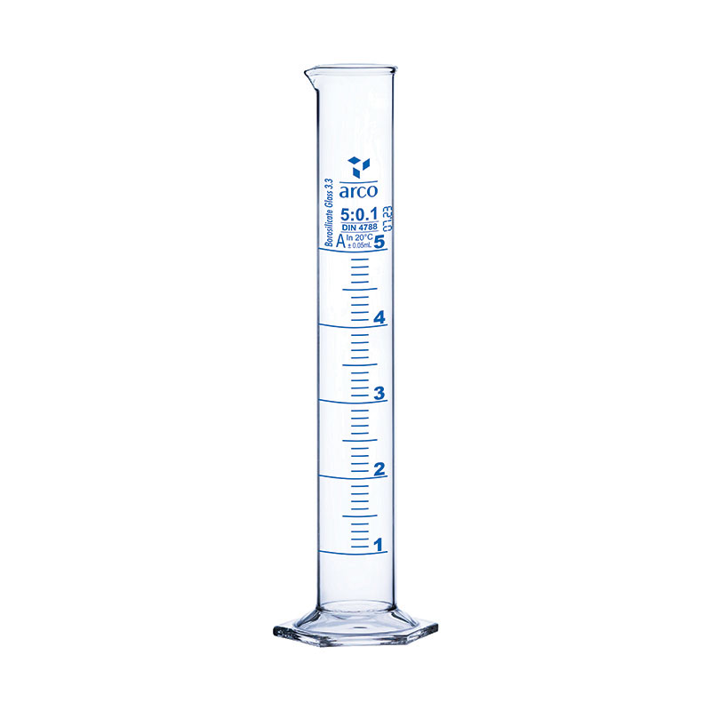 Cylinder, Measuring, Class 'A' Hexagonal Base, 5mL