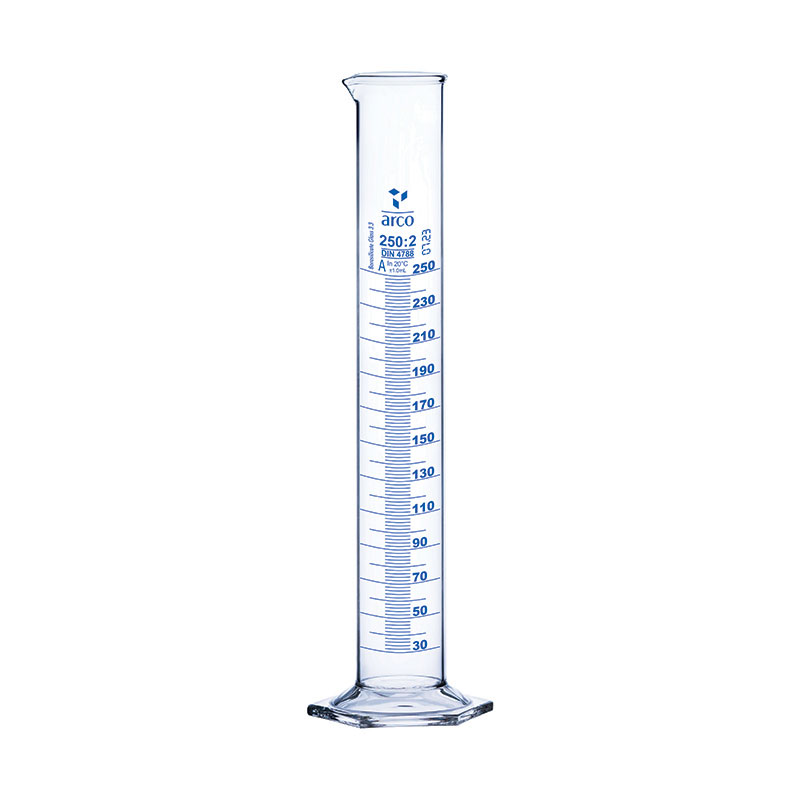 Cylinder, Measuring, Class 'A' Hexagonal Base, 250mL