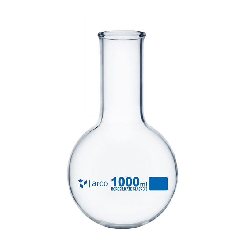 Flask, Boiling, Round Bottom Narrow Neck, 1000mL