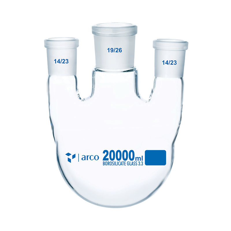 Flask, Boiling, Round Bottom, Three Neck, Parallel, 20000mL