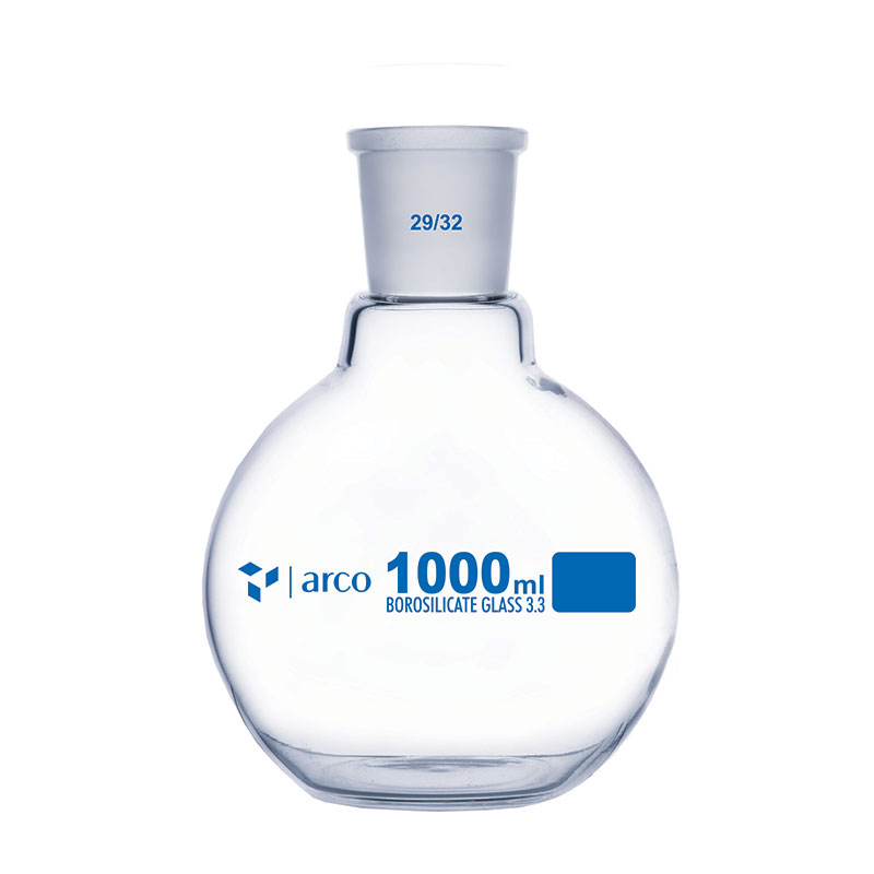 Flask, Boiling, Flat Bottom with Socket, 1000mL