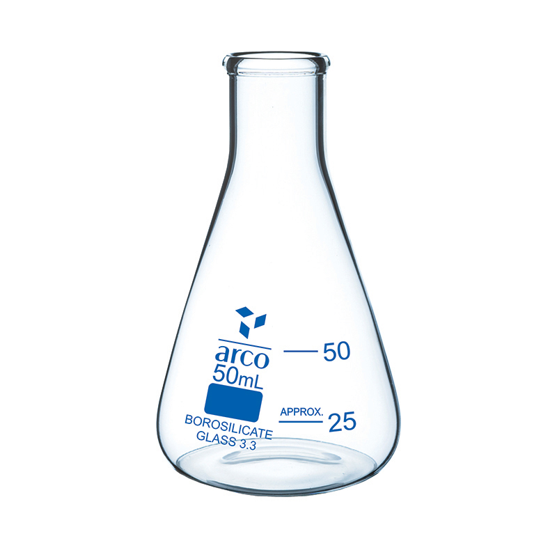 Flask, Erlenmeyer, (Conical) Narrow Neck, 50mL