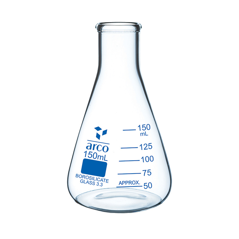 Flask, Erlenmeyer, (Conical) Narrow Neck, 150mL