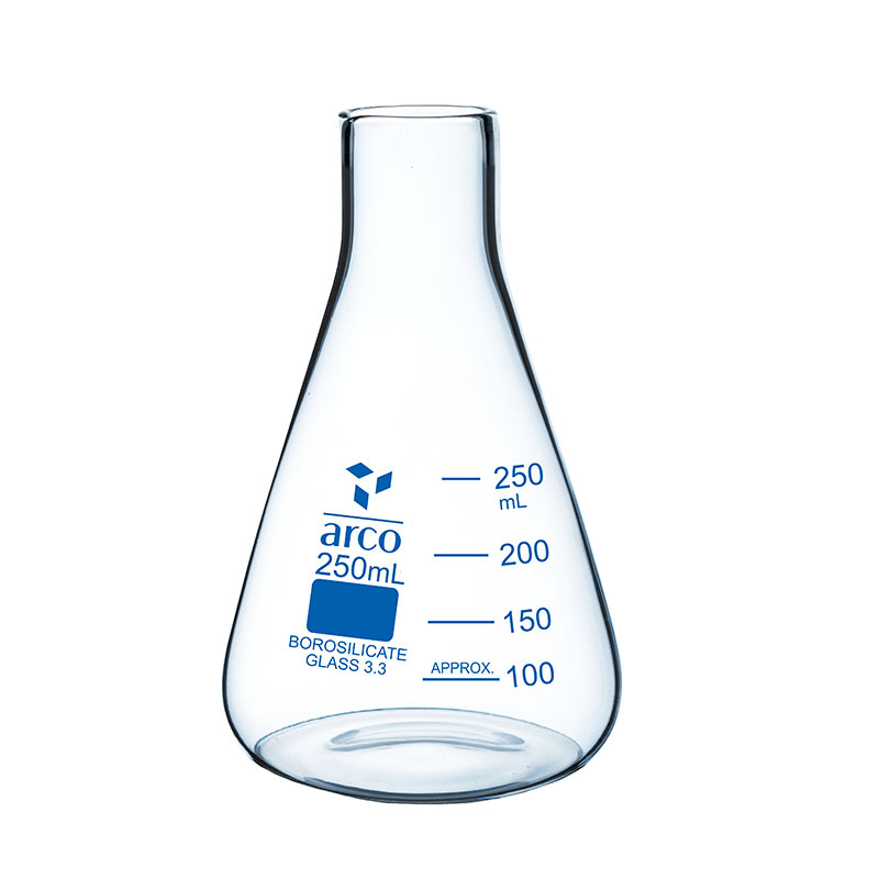 Flask, Erlenmeyer, (Conical) Without Rim, 250mL