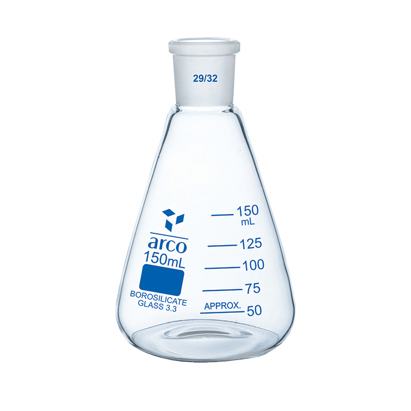 Flask, Erlenmeyer, (Conical) Narrow Neck with Socket, 150mL