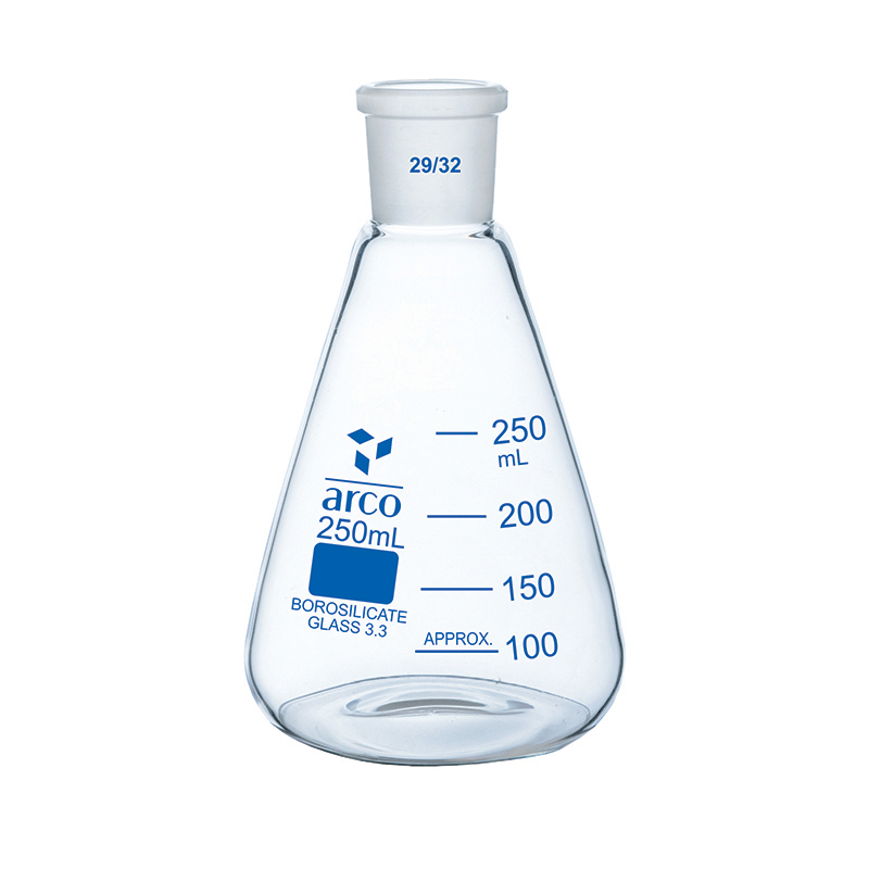 Flask, Erlenmeyer, (Conical) Narrow Neck with Socket, 250mL