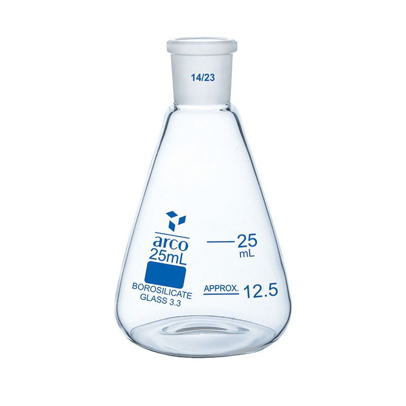 Flask, Erlenmeyer, (Conical) Narrow Neck with Socket, 25mL