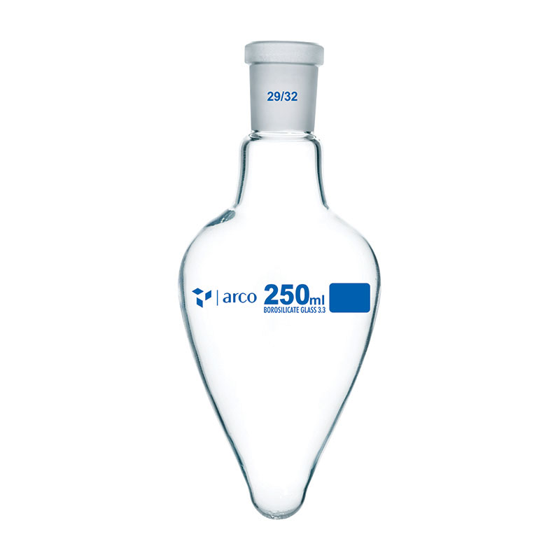 Flask, Boiling, Pear Shape with Socket, 250mL