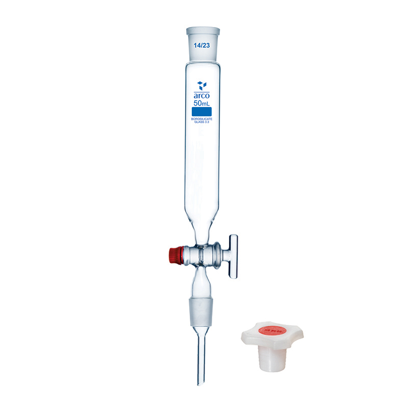 Funnel Dropping Stem with Cone, PP Stopper, 50mL