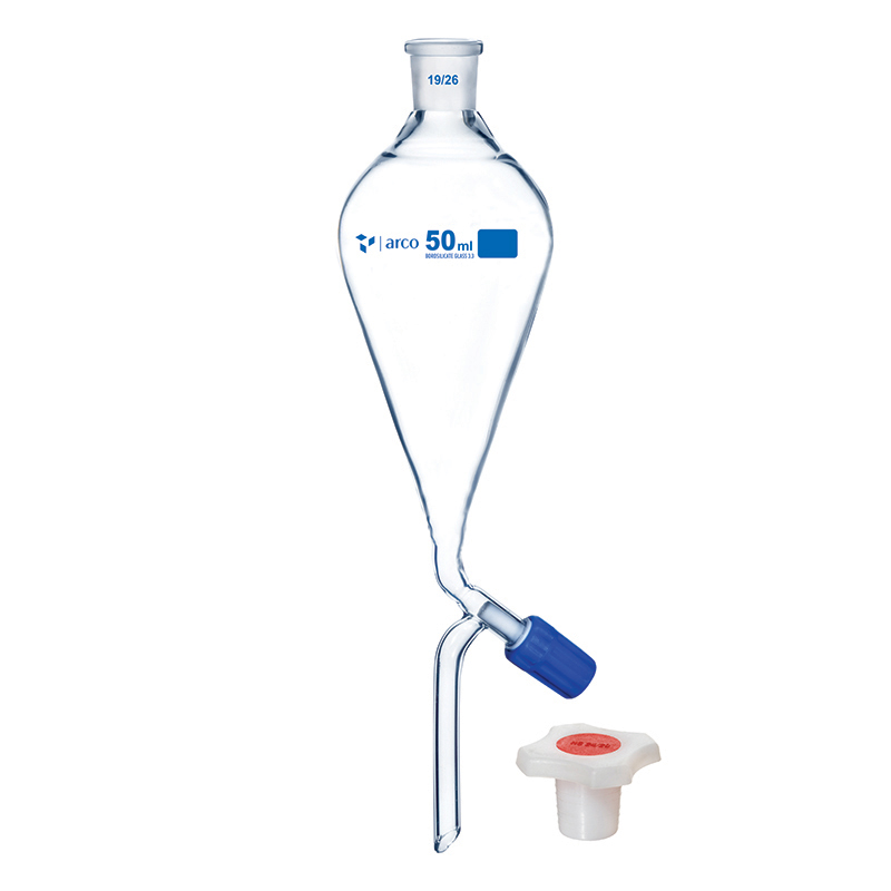 Funnel, Separating, Squibb Shape with PP Stopper, 50mL