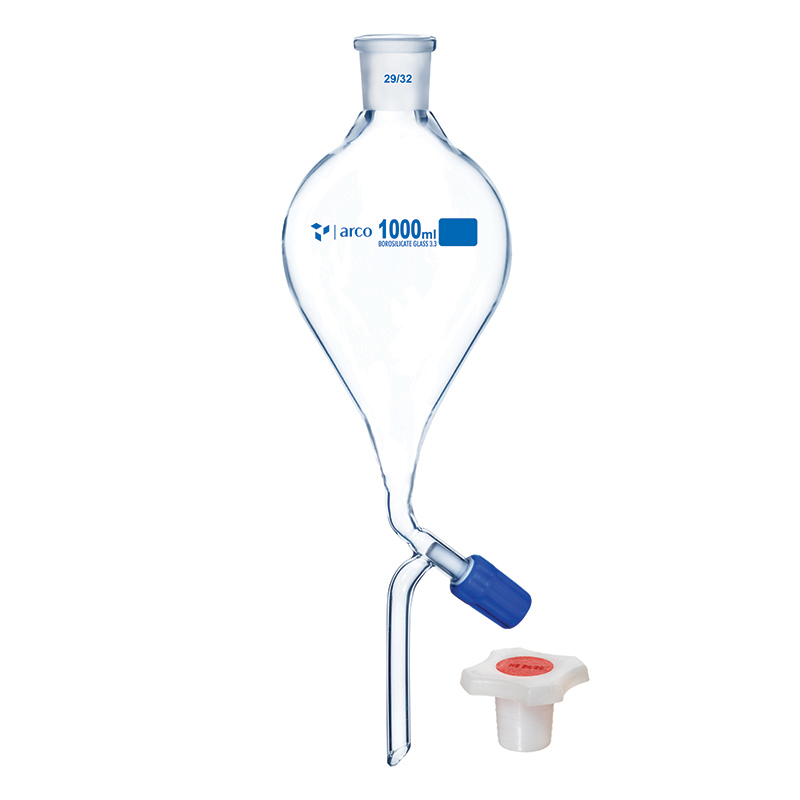 Funnel, Separating, Pear Shape with PP Stopper, 1000mL