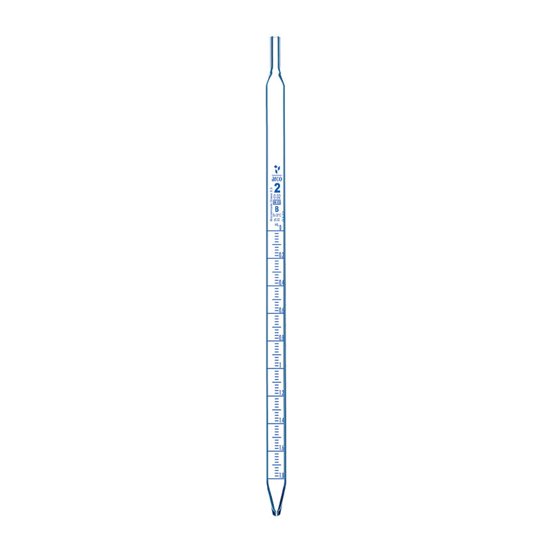 Pipette, Graduated, Class 'B' Serological Type, 2mL