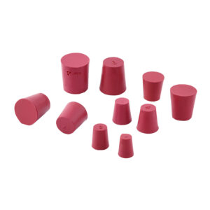 Stopper, Rubber, Red Color Without Hole