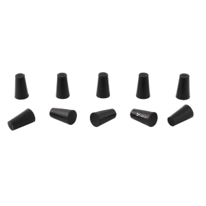 ARCO Scientific Stopper, Rubber, Black Color Without Hole