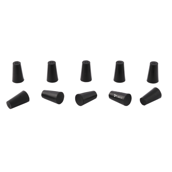 ARCO Scientific Stopper, Rubber, Black Color Without Hole