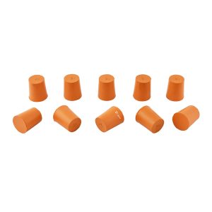 ARCO Scientific Stopper, Rubber, Orange Color Without Hole