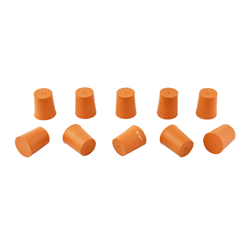 ARCO Scientific Stopper, Rubber, Orange Color Without Hole