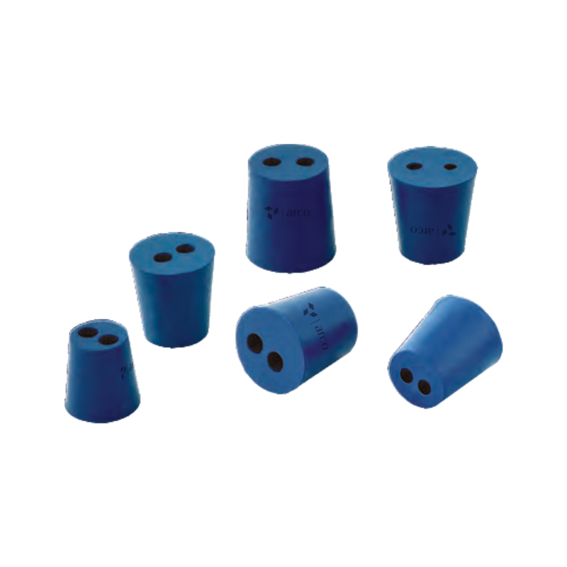 ARCO Scientific Stopper, Neoprene Rubber With Two Hole