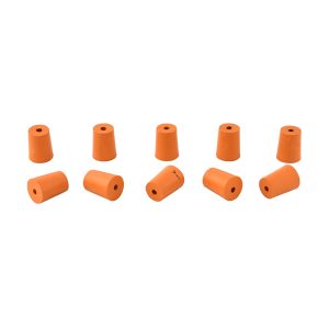 ARCO Scientific - Stopper, Rubber, Orange Color With One Hole
