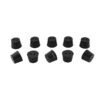 Stopper, Rubber, Black Color With Two Hole - Stopper No. 4 | ARCO Scientific