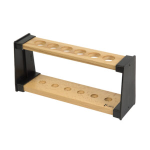 ARCO Scientific Test Tube Stand, Wood & Plastic for 6 test tubes with 21mm dia.